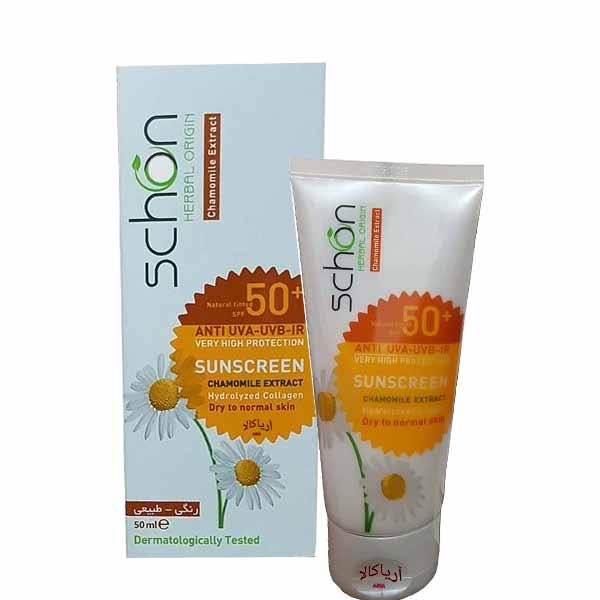 کرم ضد آفتاب رنگ طبیعیSPF50 شون