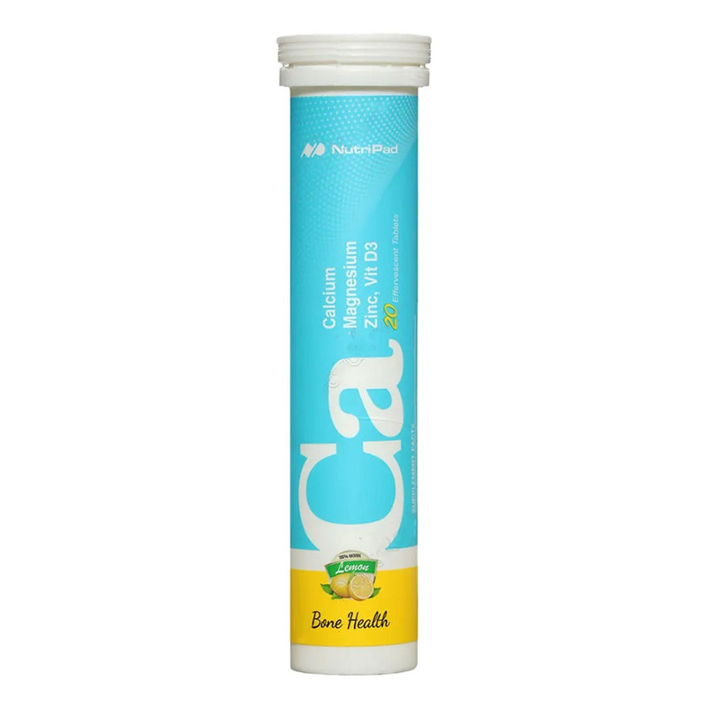 قرص جوشان کلسیم منیزیم روی و ویتامین D3 نوتری پاد 20 عدد