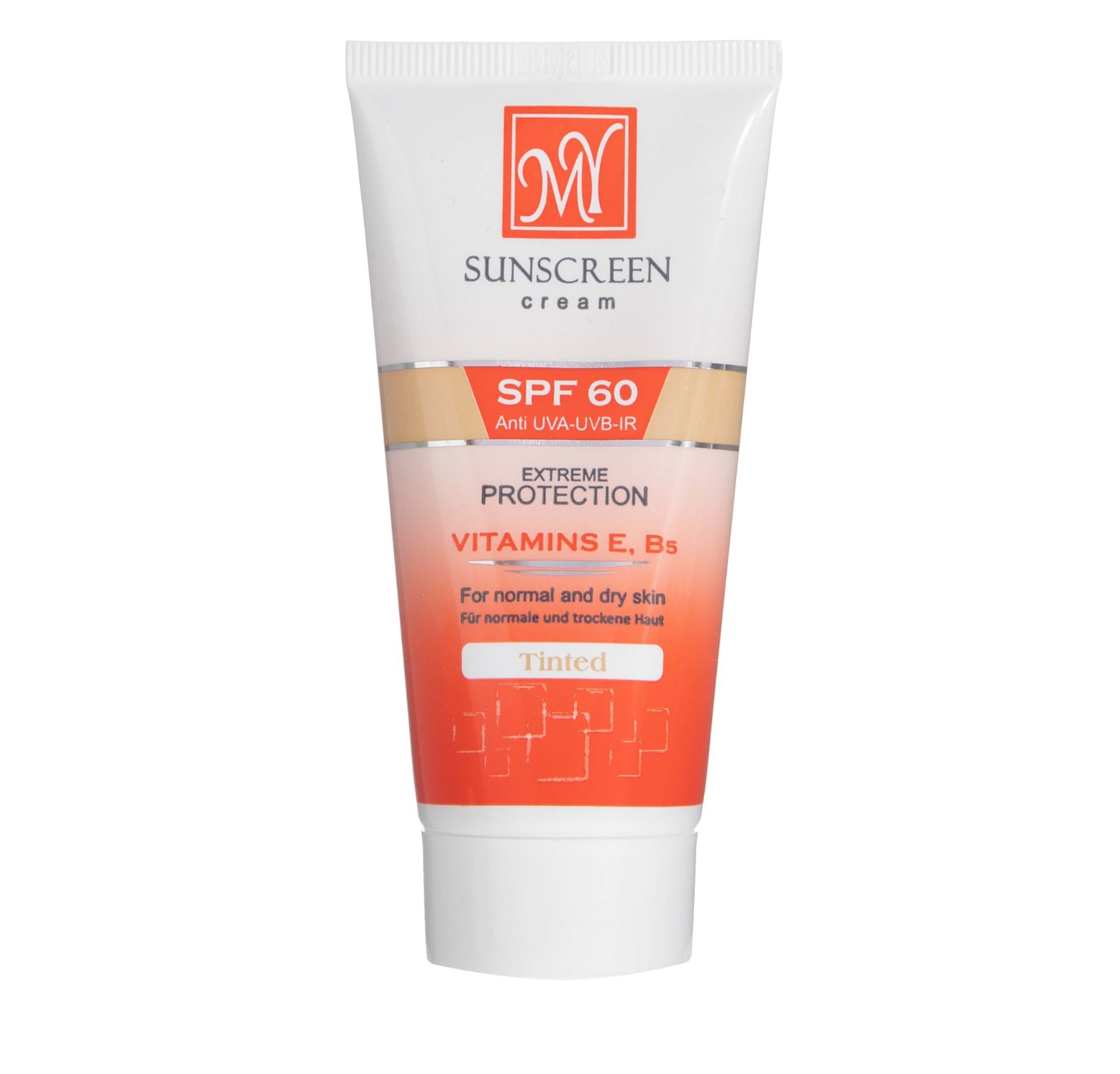 کرم ضد آفتاب رنگی SPF 60 مای مناسب پوست های معمولی و خشک 50 میلی لیتر