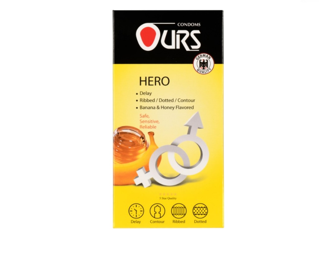 کاندوم اورز مدل Hero بسته 12 عددی